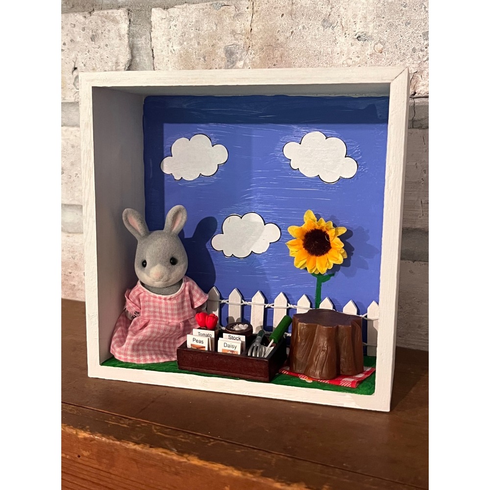 Calico Critters Sylvanian Family Lil'‎ Woodzeez Handmade Diorama Scene